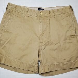 J. Crew Men's Tan Flat Front Shorts